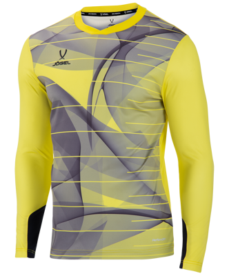 Свитер вратарский DIVISION PerFormDRY GK Pattern LS, желтый/черный/белый