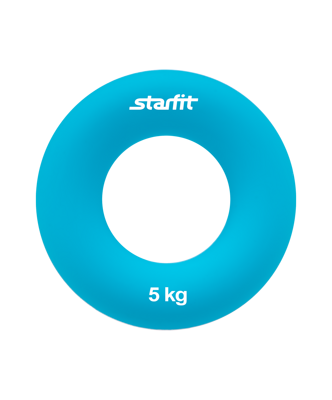 Эспандер кистевой ES-403 "Кольцо", диаметр 7 см, 5 кг, голубой