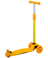 Самокат 3-колесный Kiko, 120/80 мм, желтый/оранжевый