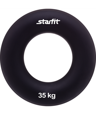 Эспандер кистевой ES-404 "Кольцо", диаметр 8,8 см, 35 кг, чёрный